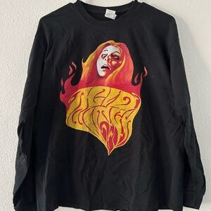 Long sleeve black Acid Witch band tee